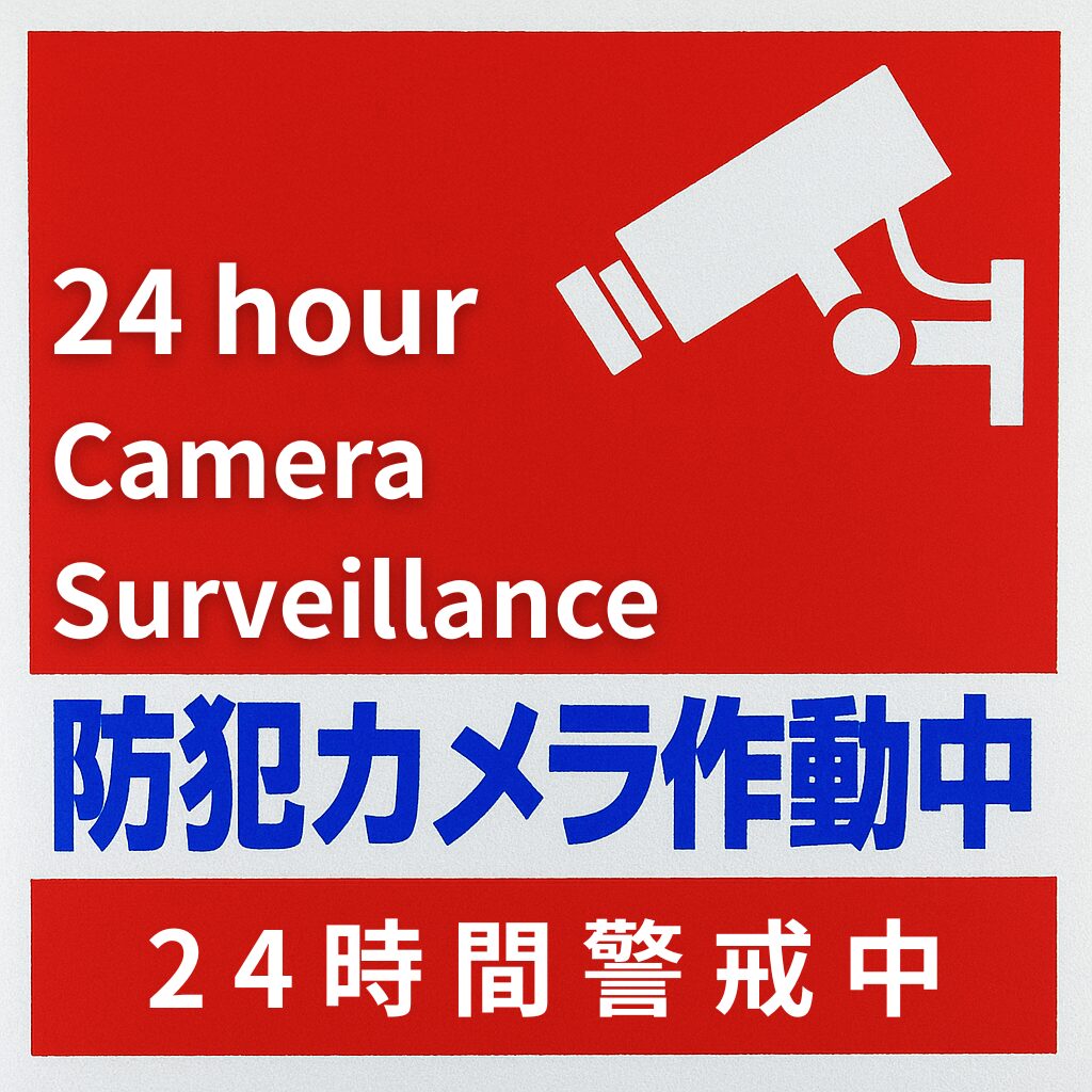 防犯カメラ設置シール